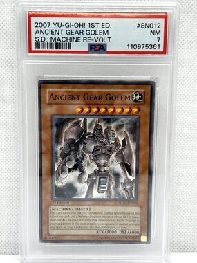 Ancient Gear Golem YU_GI-Oh! 1st Ed. 2007 S.D.; Machine Re-Volt PSA Graded 7 NM